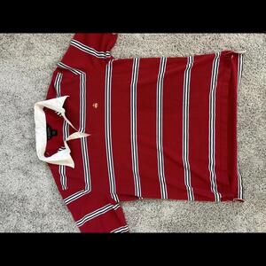 Brooks Brothers Striped Polo Shirt with Contrast Collar